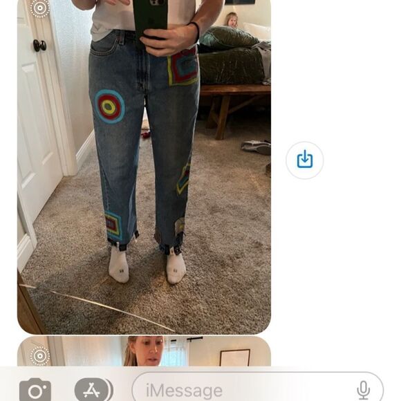 Vintage Levi’s 550 Relaxed Fit Up-Cycled High Rise Mom Jeans Size Men’s 33/30 - Picture 4 of 16